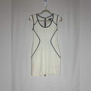 Express White and Black Mini Dress